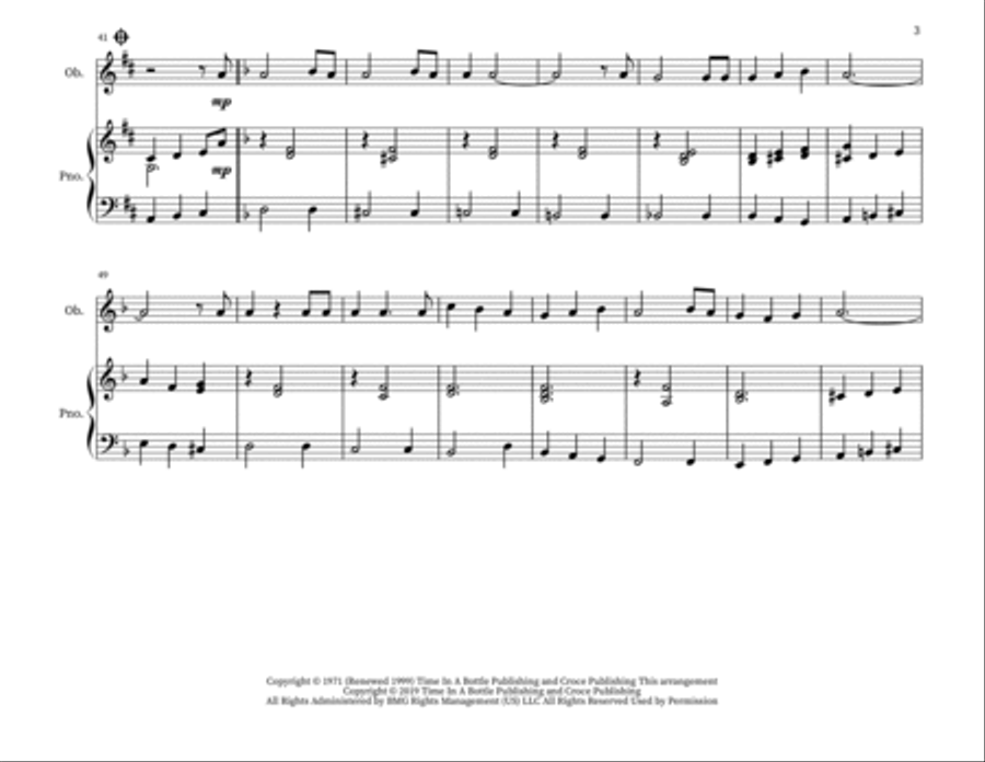 Time In A Bottle Woodwind Duet scores gallery preview page 3