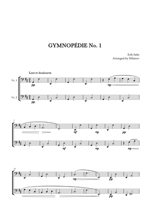 Book cover for Gymnopédie no 1 | Cello Duet | Original Key |Easy intermediate