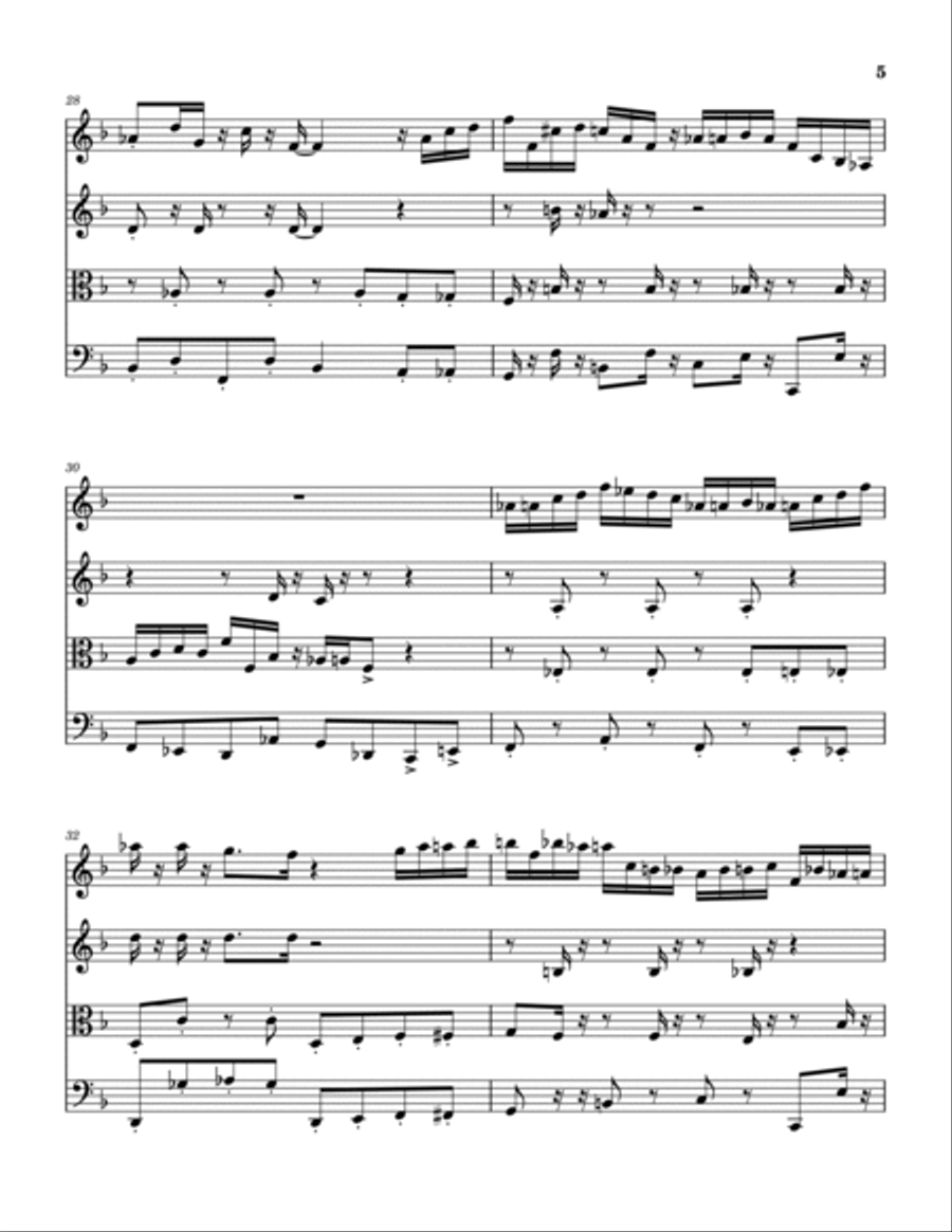 Tom And Jerry Show, The String Quartet scores gallery preview page 6