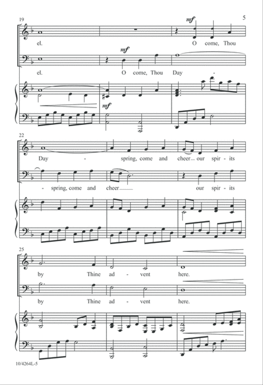 Come, Light of Hope 4-Part scores gallery preview page 6