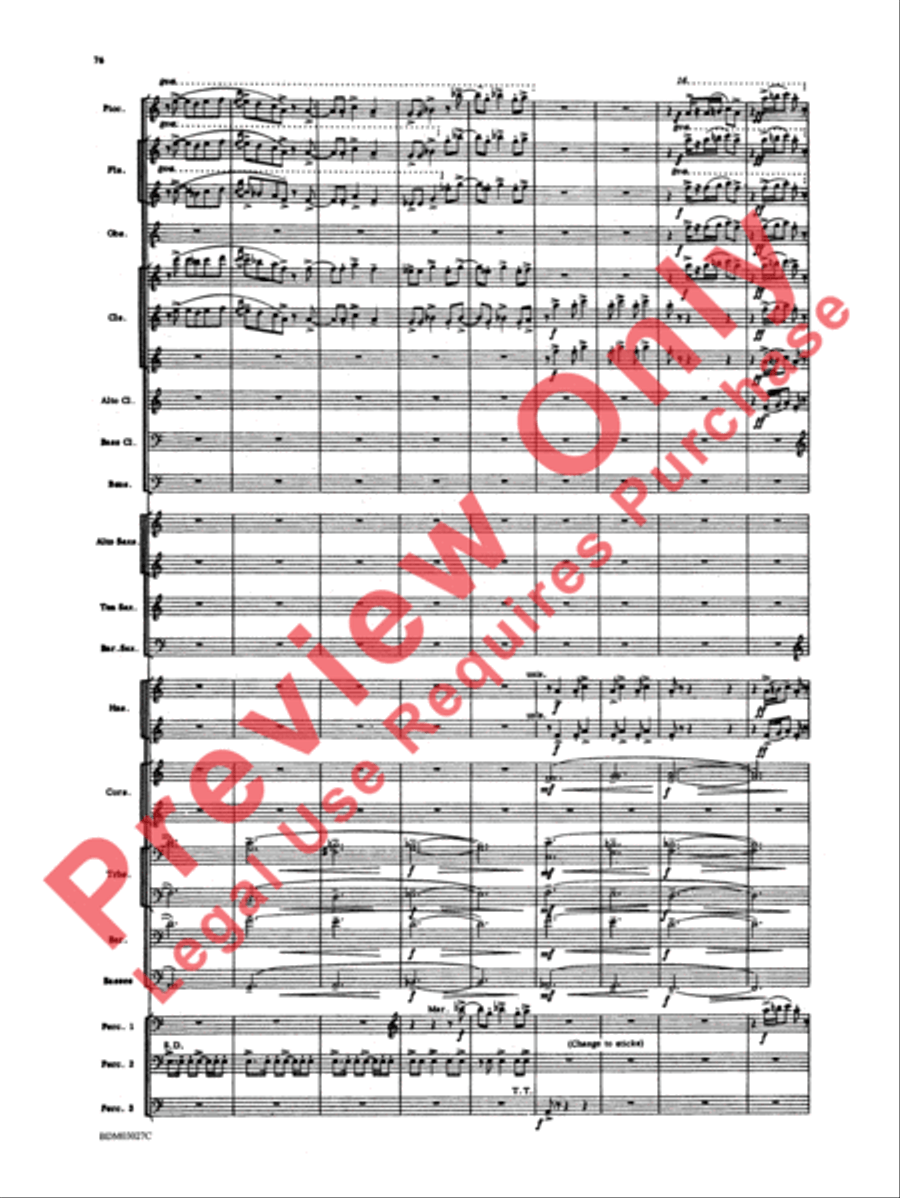 La Fiesta Mexicana Concert Band scores gallery preview page 79