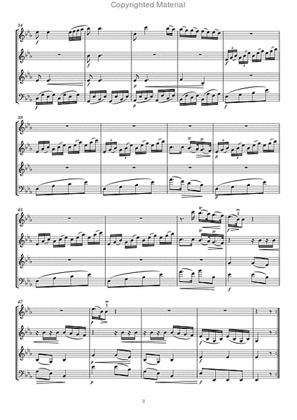Quartett c-moll fur Oboe, Klarinette, Horn und Fagott
