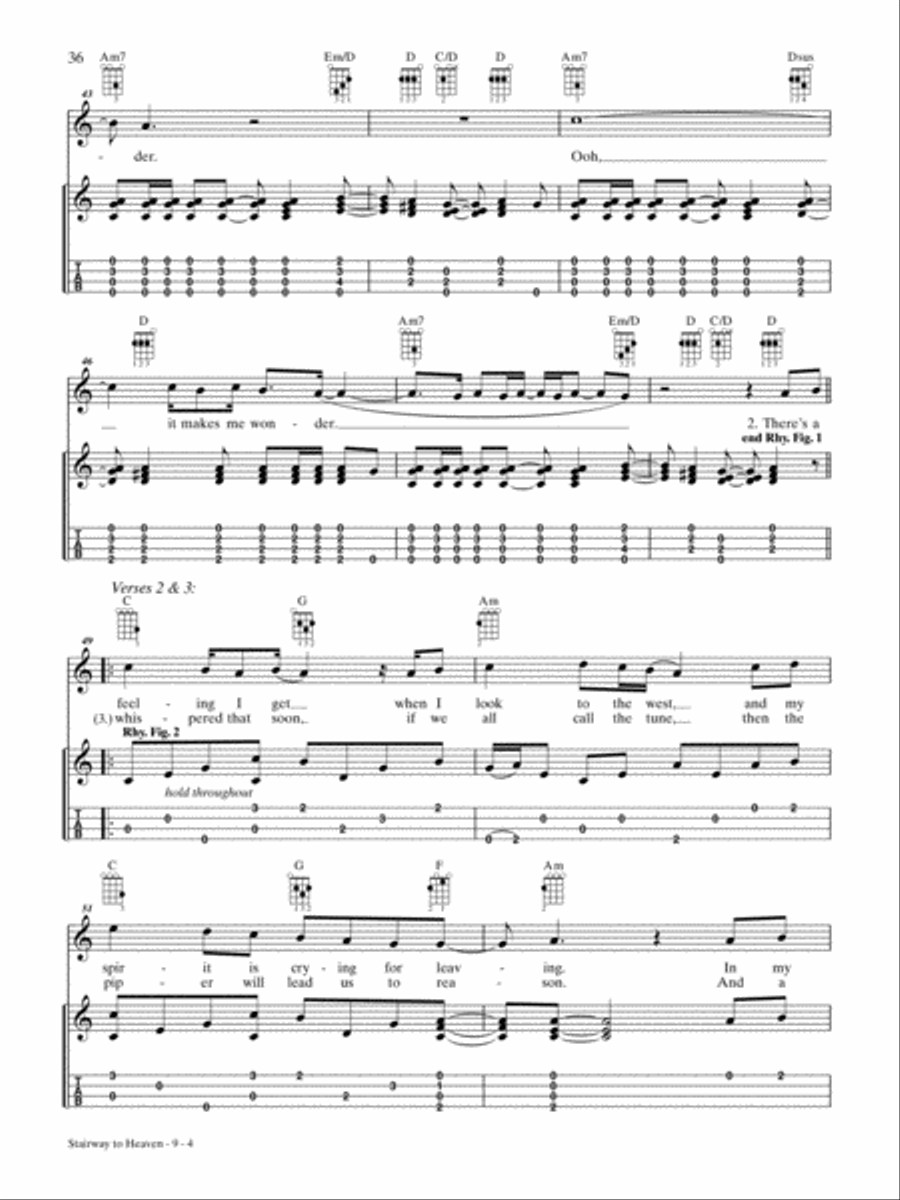 Stairway to Heaven Ukulele scores gallery preview page 4