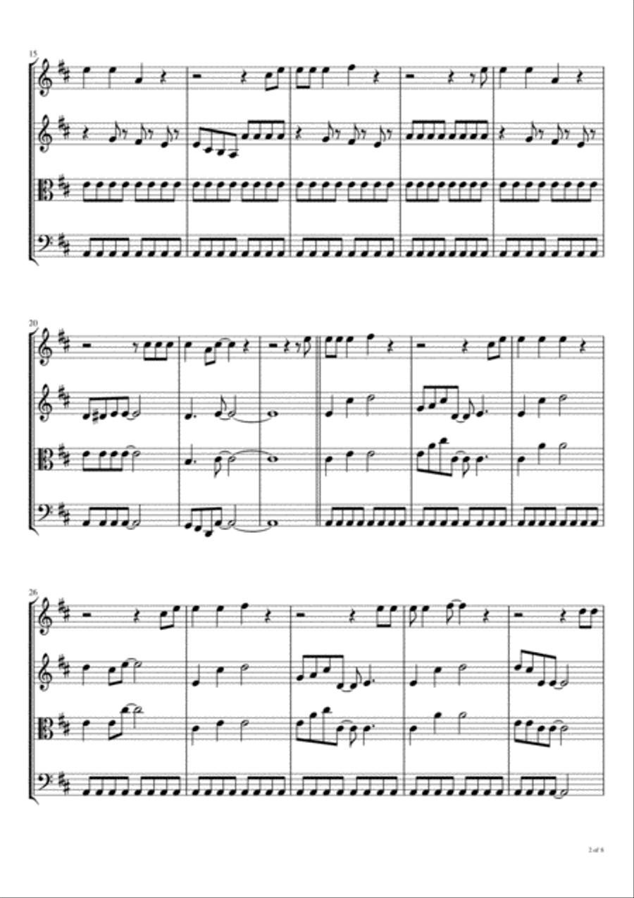 Let's Go String Quartet scores gallery preview page 3