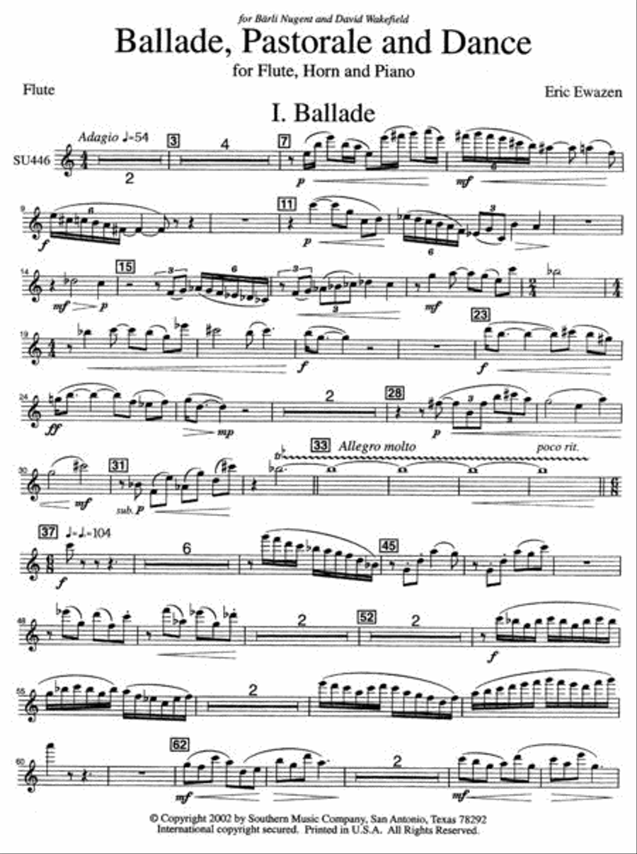 Ballade Pastorale and Dance Brass Ensemble scores gallery preview page 3