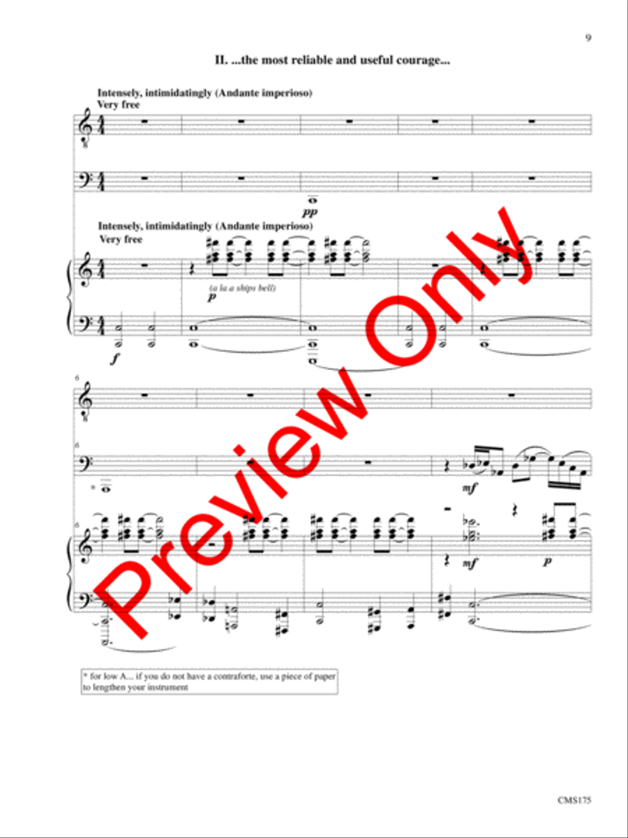 Songs of Solemn Confession: A Song Cycle Bassoon scores gallery preview page 10