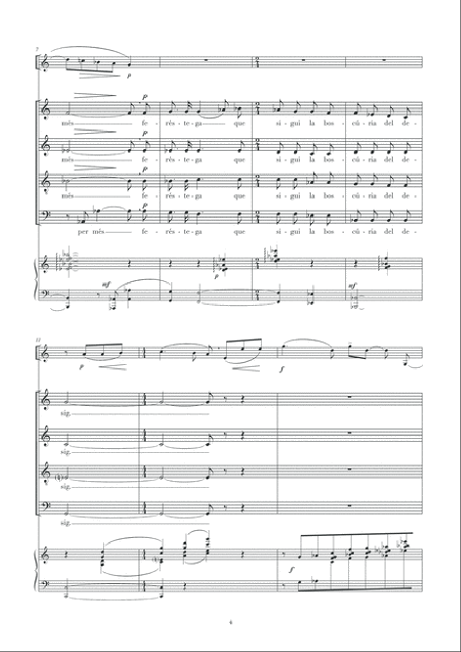 Paraules a Laura Paraules a Laura 4-Part scores gallery preview page 6