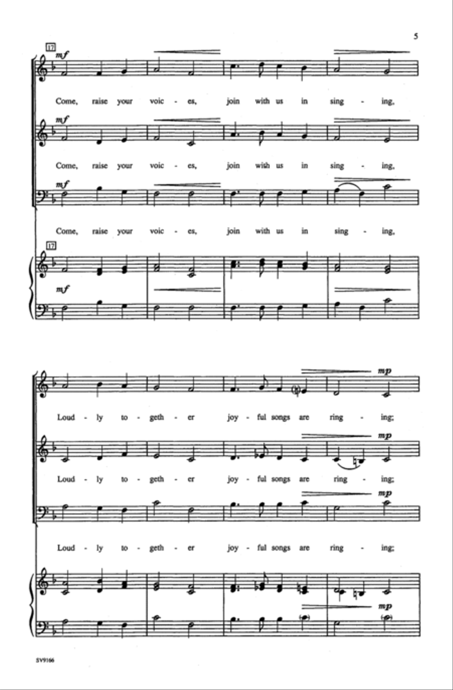 Come, Join in Singing 3-Part scores gallery preview page 11