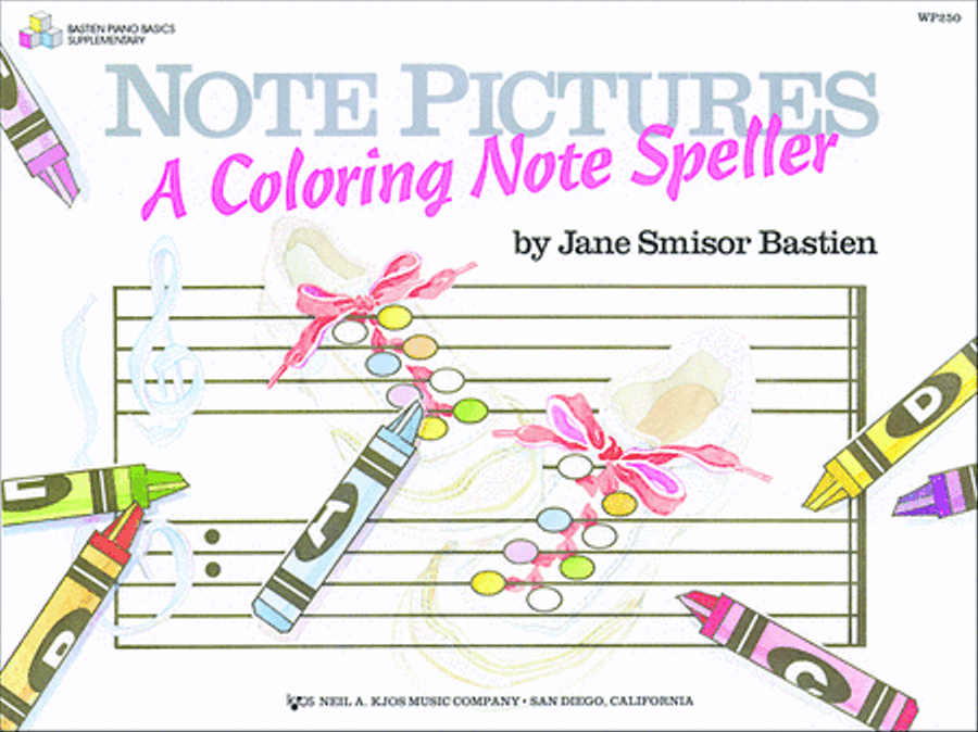 Note Pictures: a Coloring Note Speller Piano Method scores gallery preview page 1