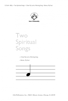 Book cover for Two Spiritual Songs