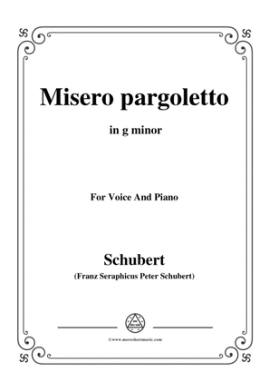Schubert-Misero pargoletto,in g minor,for Voice&Piano