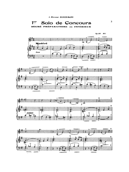 Deux Solos de Concours, Op. 130 (Urtext)