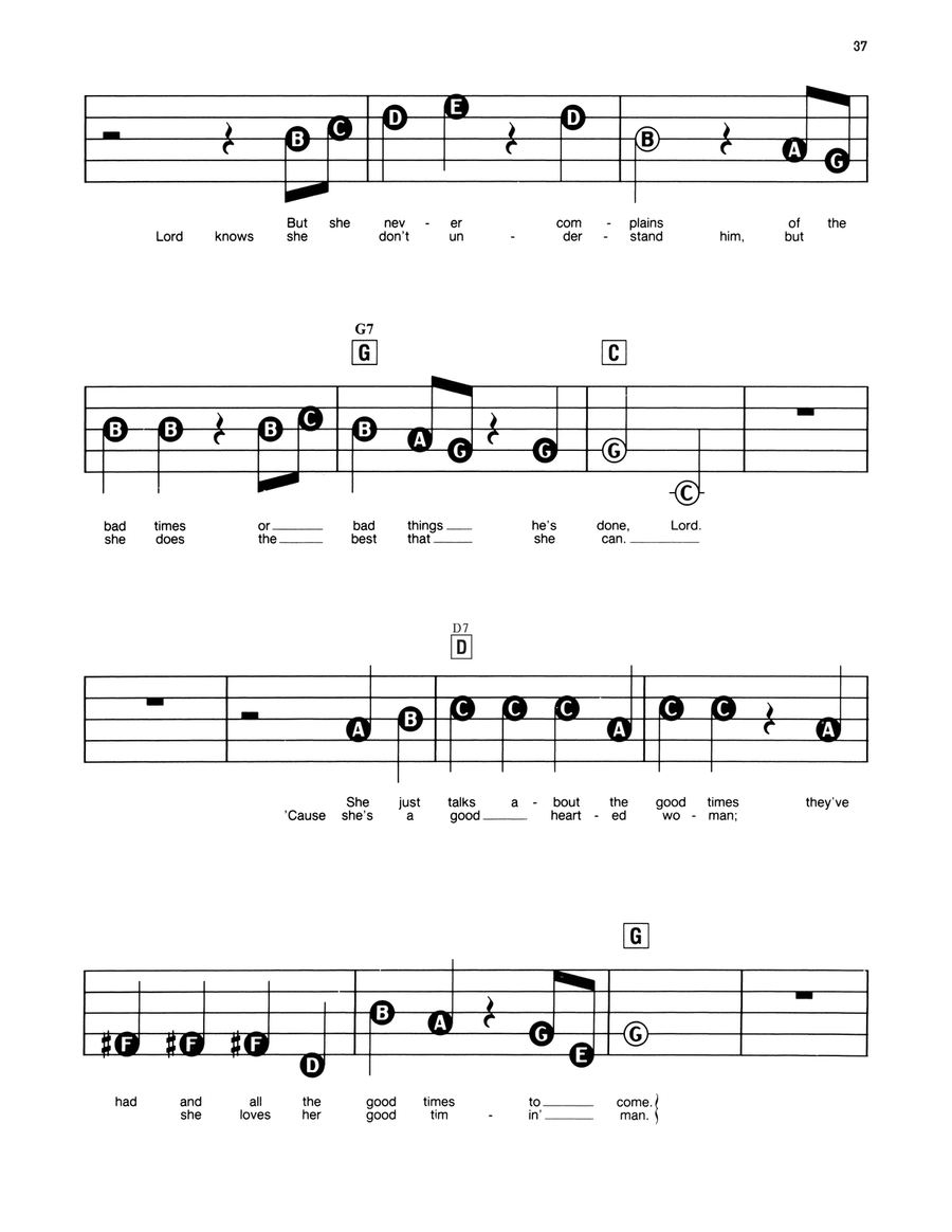 A Good Hearted Woman Electronic Keyboard scores gallery preview page 2