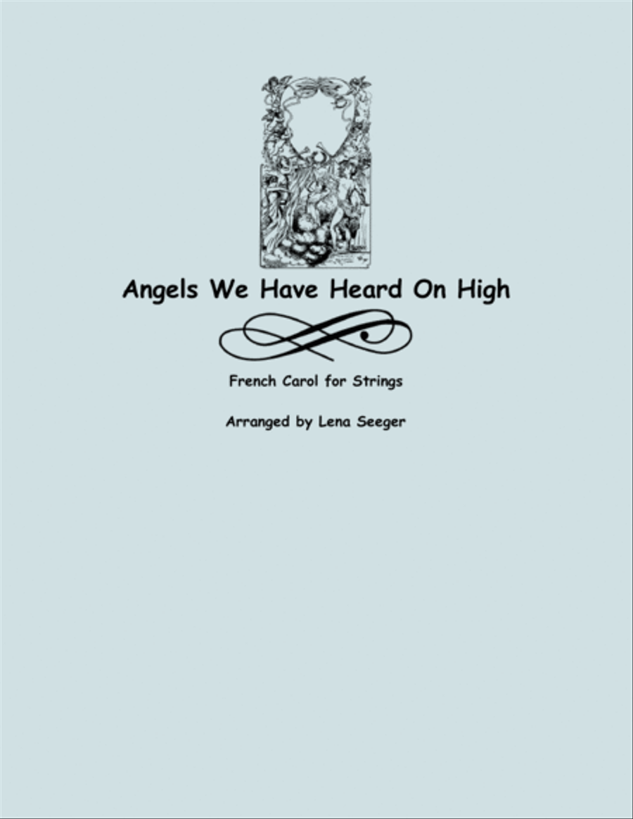 Angels We Have Heard on High (three violins and cello) String Quartet scores gallery preview page 1