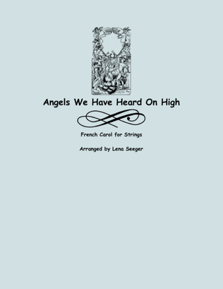 Book cover for Angels We Have Heard on High (three violins and cello)