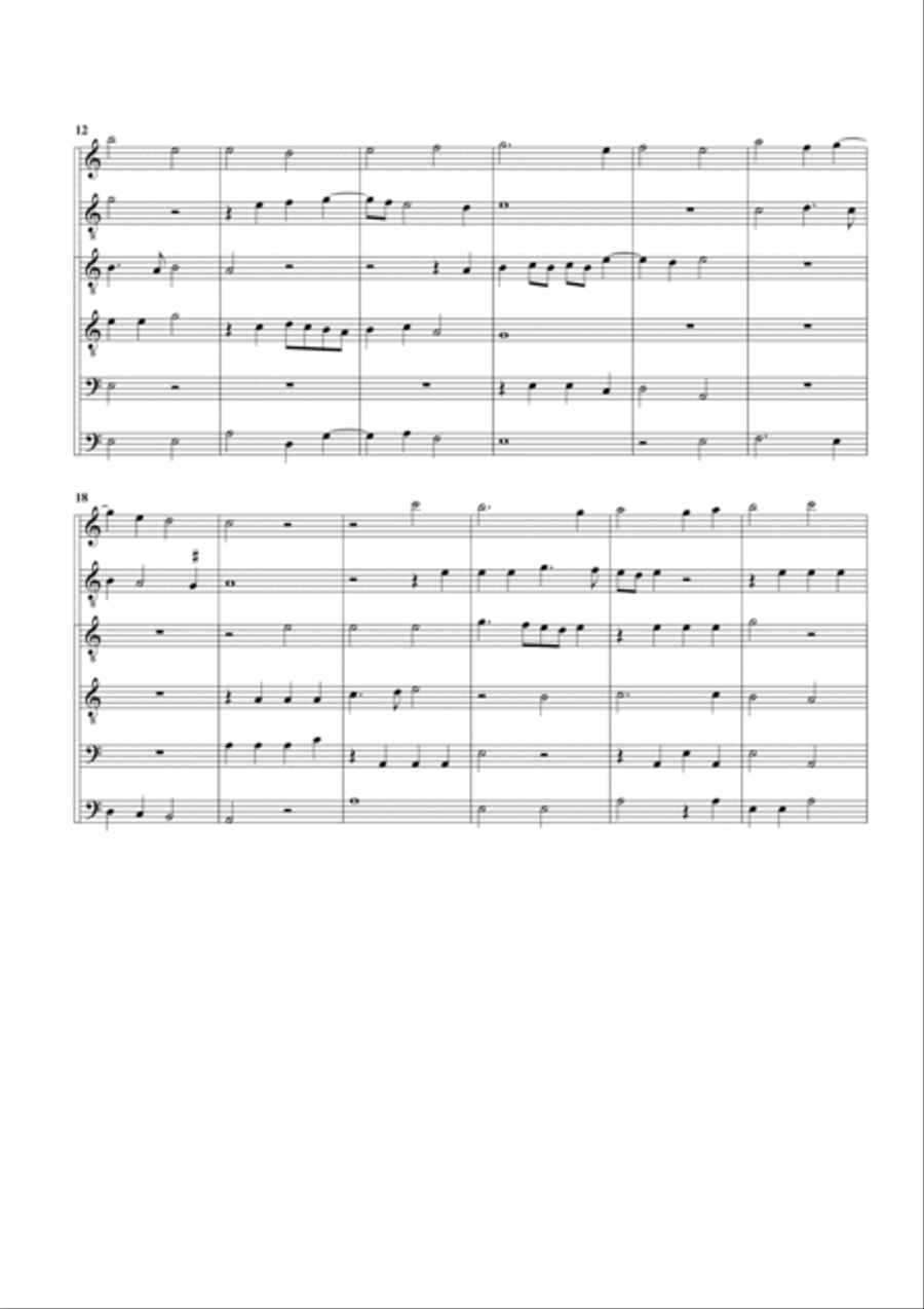 Ma bouche rit (arrangement for 6 recorders) Recorder scores gallery preview page 2