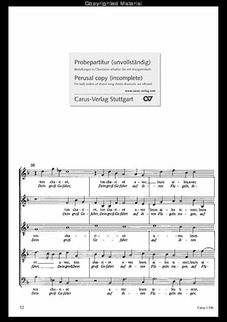 Sus, sus, mon ame SATTB scores gallery preview page 13
