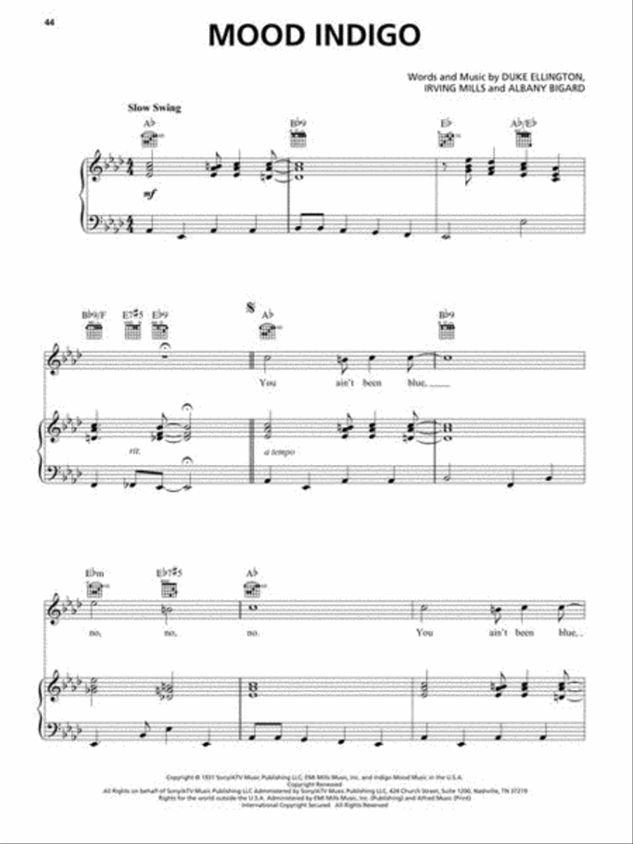 Best of Duke Ellington Piano, Vocal, Guitar scores gallery preview page 6