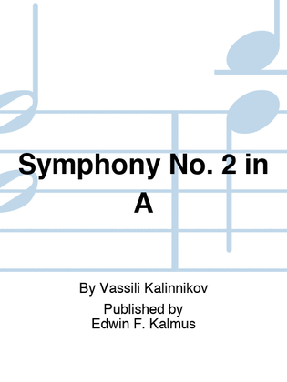 Book cover for Symphony No. 2 in A