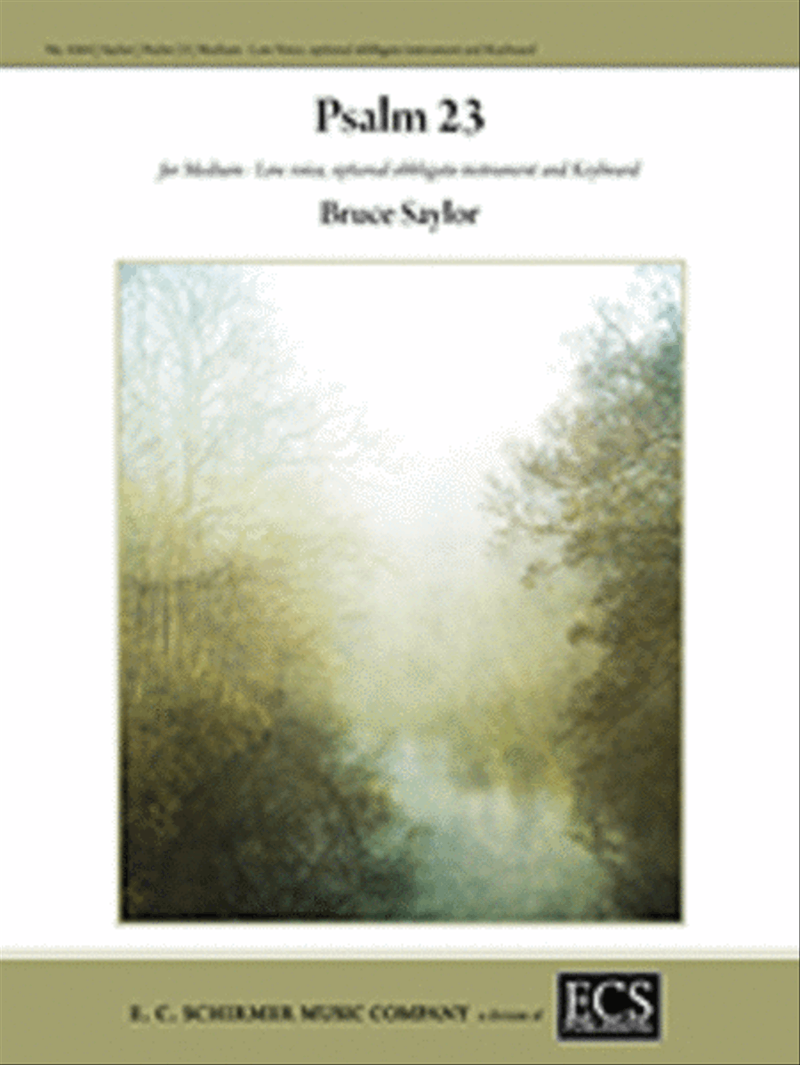 Psalm 23 Medium Voice scores gallery preview page 1