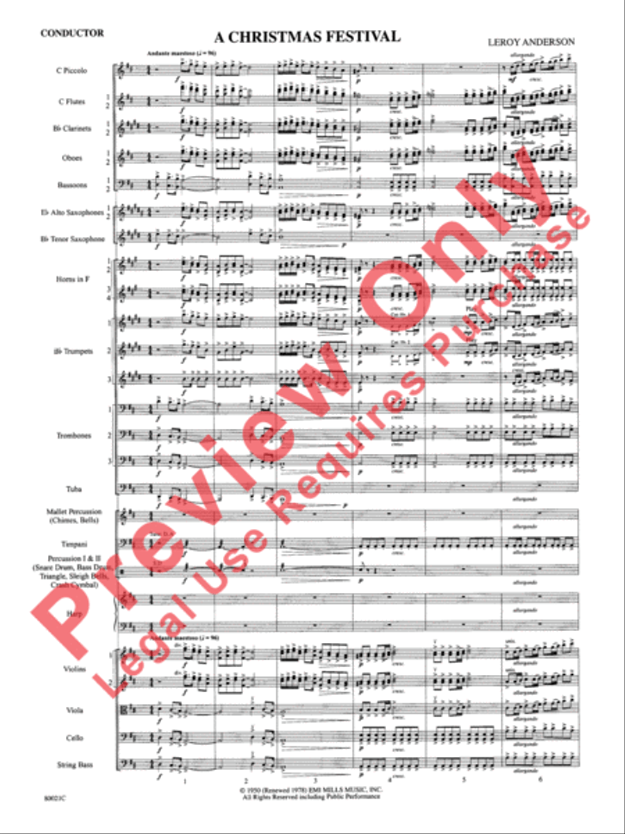 A Christmas Festival A Christmas Festival Full Orchestra scores gallery preview page 4