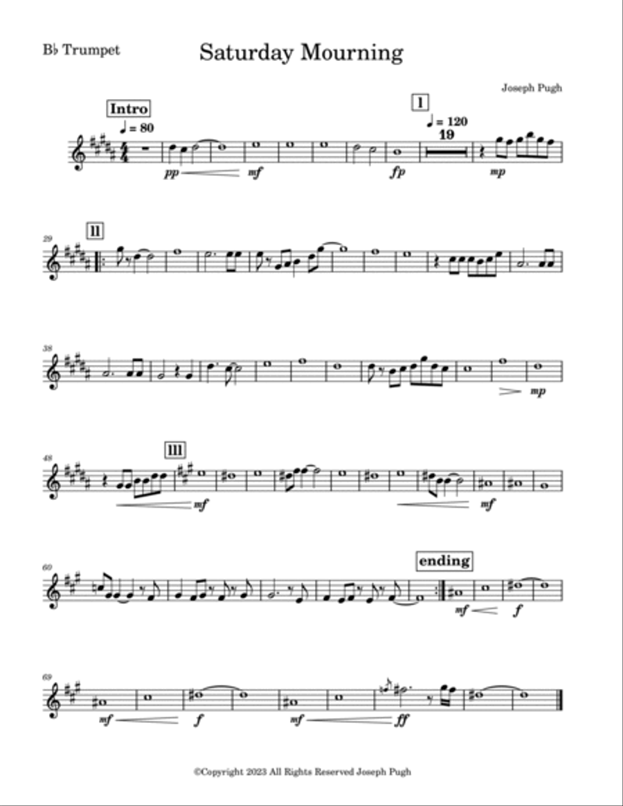 Saturday Mourning Jazz Ensemble scores gallery preview page 6