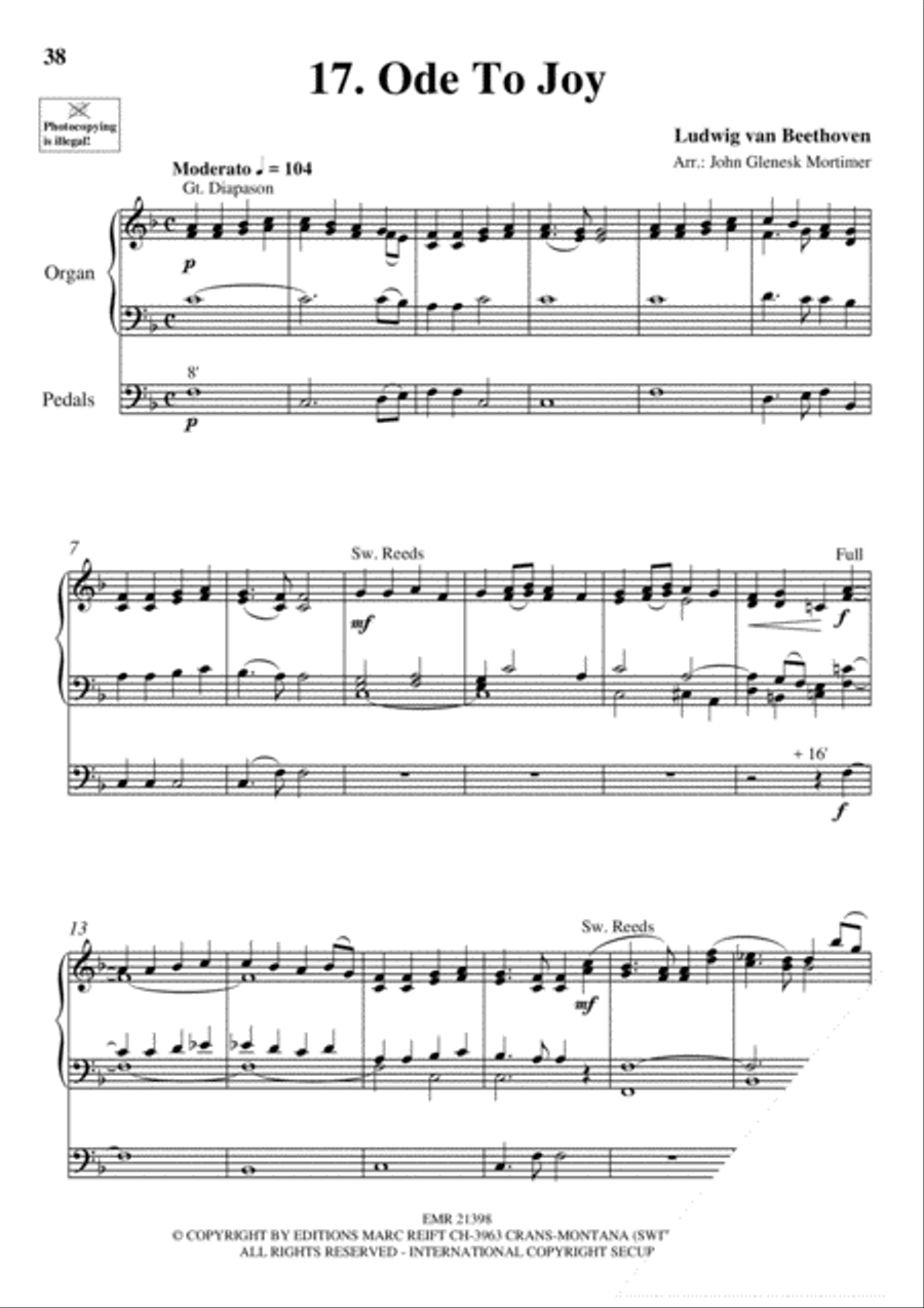 Wedding Favorites for Organ Trumpet scores gallery preview page 22