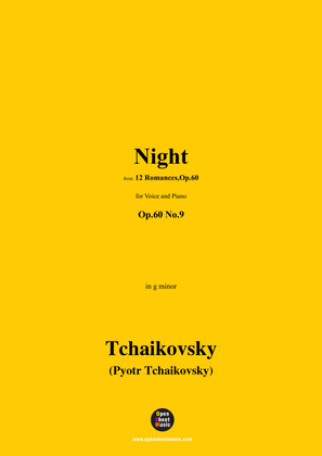 Book cover for Tchaikovsky-Night,in g minor,Op.60 No.9