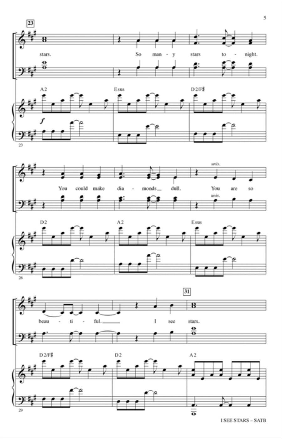 I See Stars (from Mean Girls: The Broadway Musical) (arr. Mark Brymer) 4-Part scores gallery preview page 4