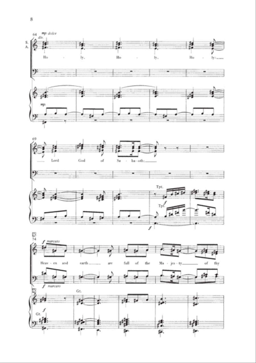 Te Deum 4-Part scores gallery preview page 8