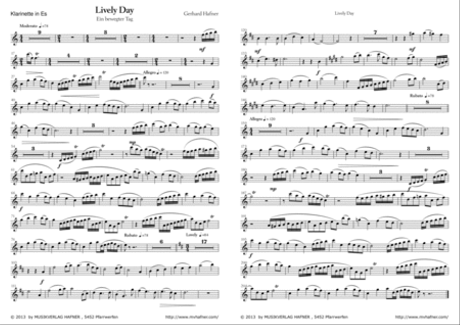 Lively Day - Parts Small Ensemble scores gallery preview page 2