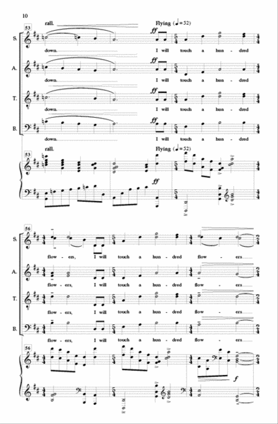 Afternoon on a Hill Divisi scores gallery preview page 9