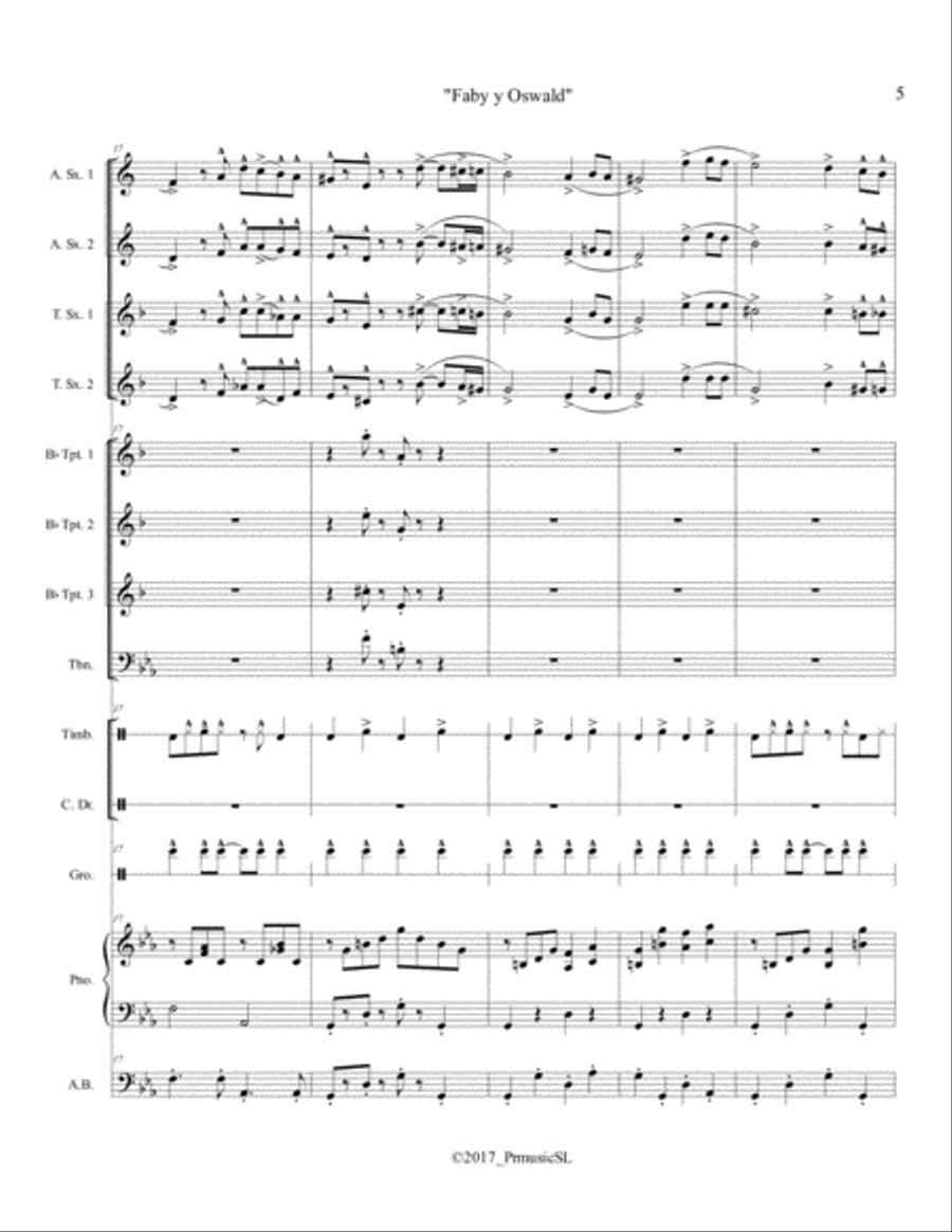 Faby y Oswald Jazz Ensemble scores gallery preview page 5