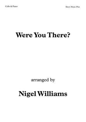 Book cover for Were You There? for Cello and Piano
