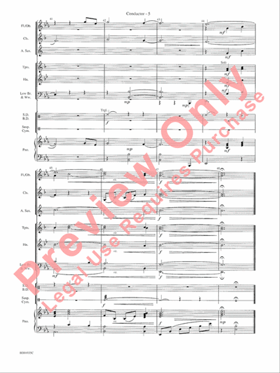 Amazing Grace Amazing Grace Concert Band scores gallery preview page 8