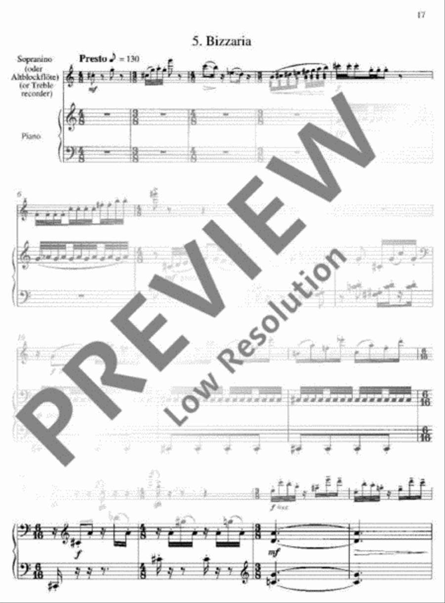 Concerto Concerto Recorder scores gallery preview page 18