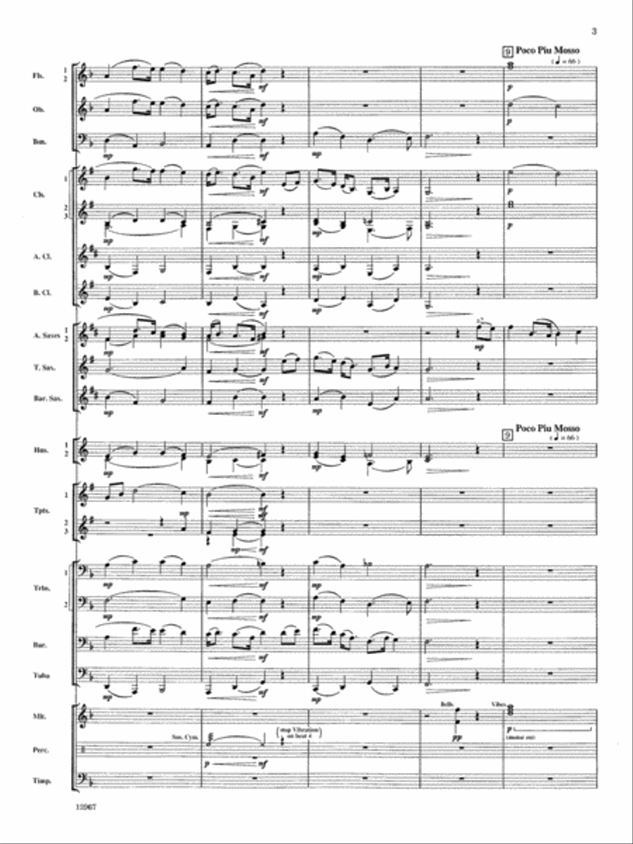 Highbridge Excursions: Score Concert Band scores gallery preview page 3