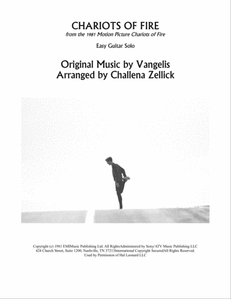 Chariots Of Fire from the Feature Film CHARIOTS OF FIRE Guitar Solo scores gallery preview page 1