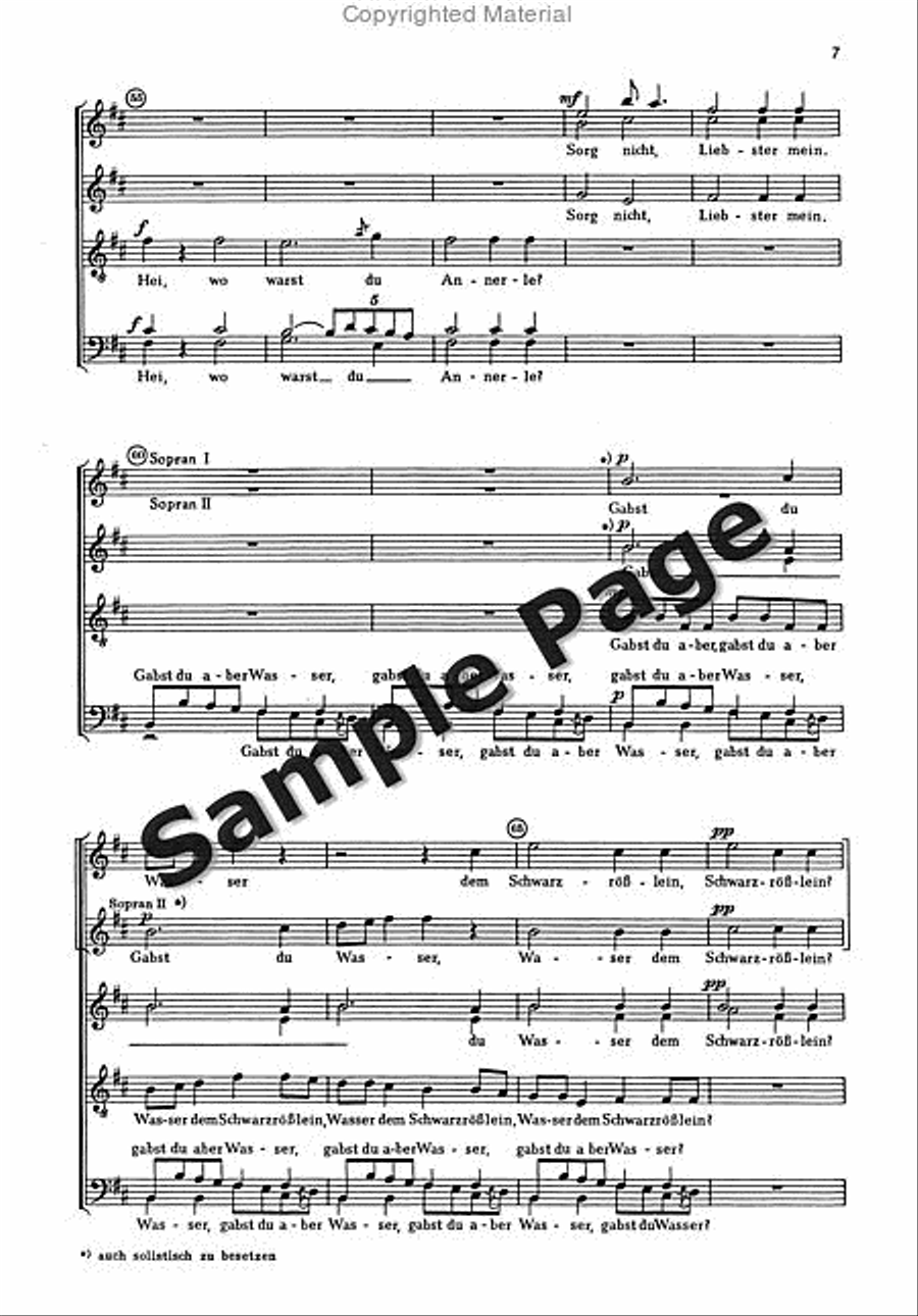 Annerle Wo Warst Du SSAATTBB scores gallery preview page 6
