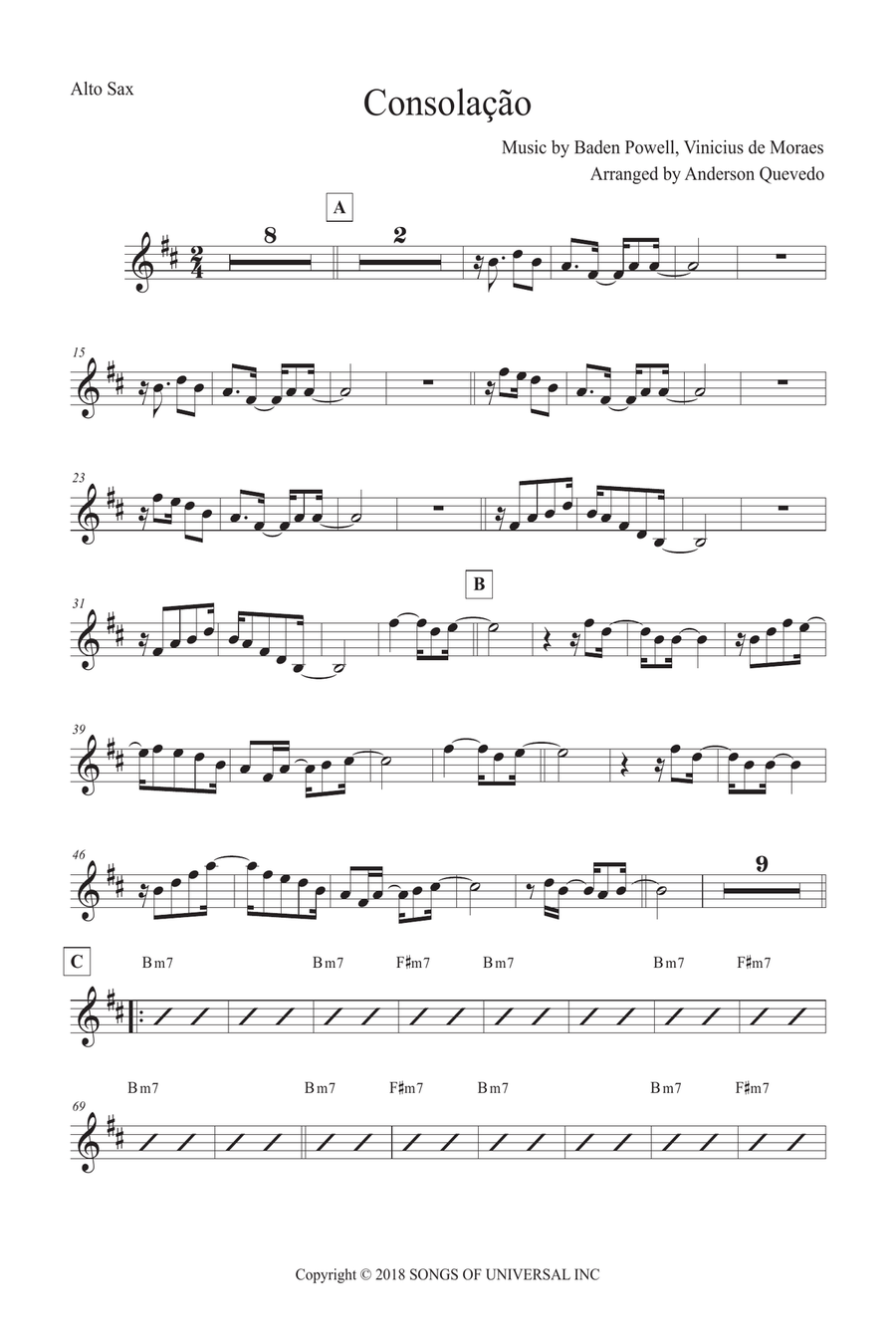 Consolacao Consolacao Alto Saxophone scores gallery preview page 1