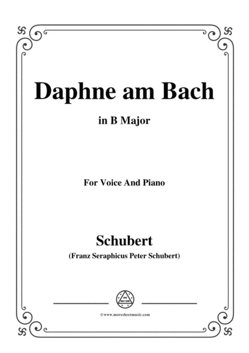 Schubert-Daphne am Bach,in B Major,for Voice&Piano image number null