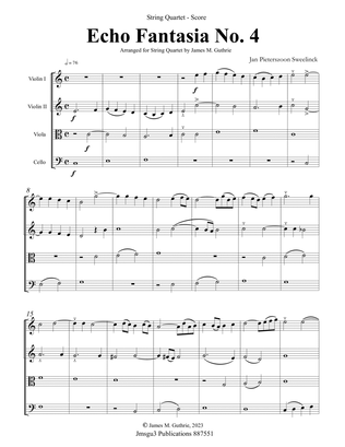 Sweelinck: Echo Fantasia No. 4 for String Quartet