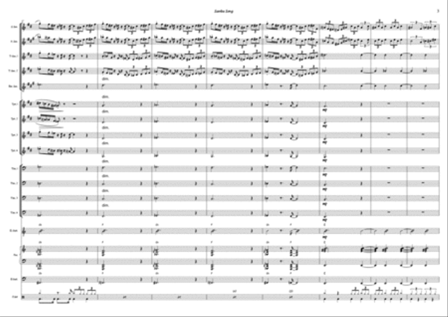 Samba Song Jazz Ensemble scores gallery preview page 3