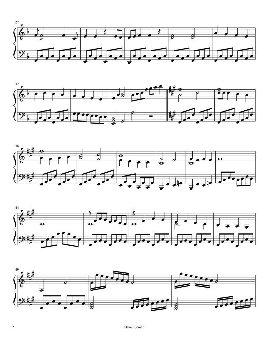 Green Tree (Music for piano and keyboard) Voice scores gallery preview page 2