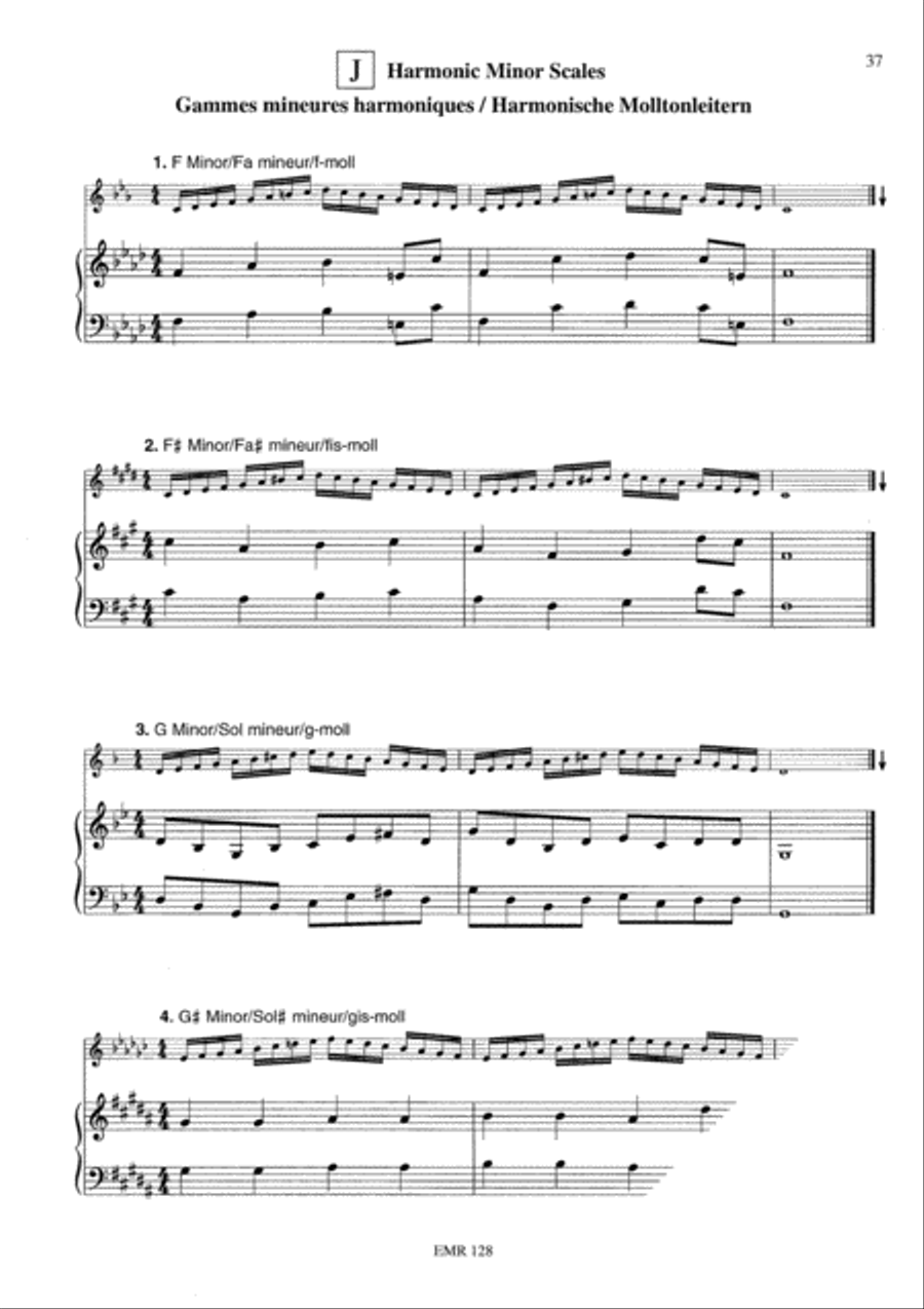 Scales & Arpeggios Piano Accompaniment scores gallery preview page 14