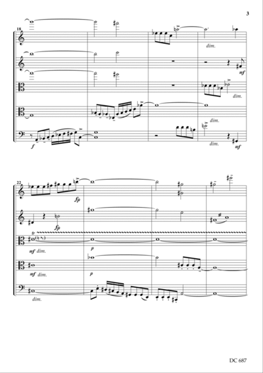 STRING QUINTET (score)