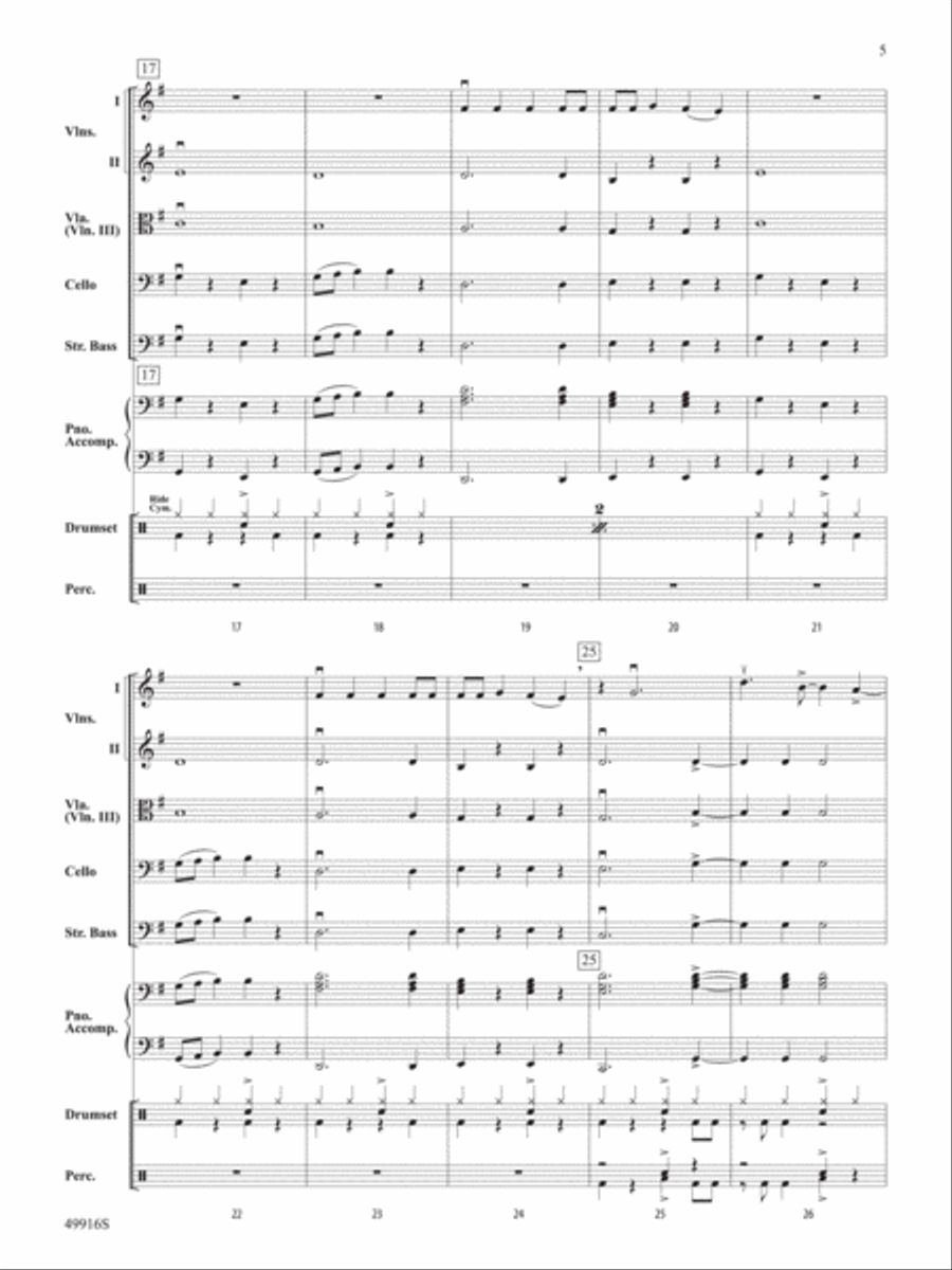 A Taylor Swift Duo: Score String Orchestra scores gallery preview page 5