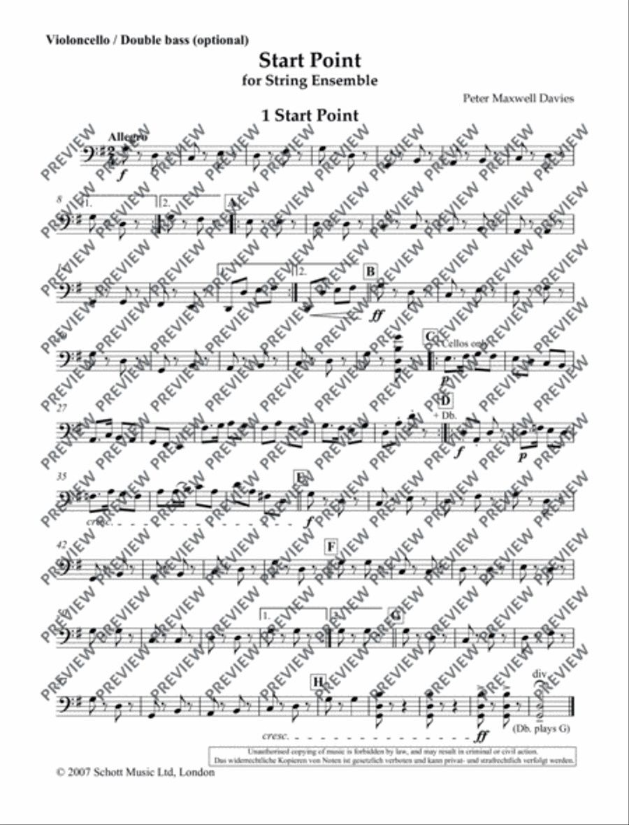 Start Point Double Bass scores gallery preview page 2