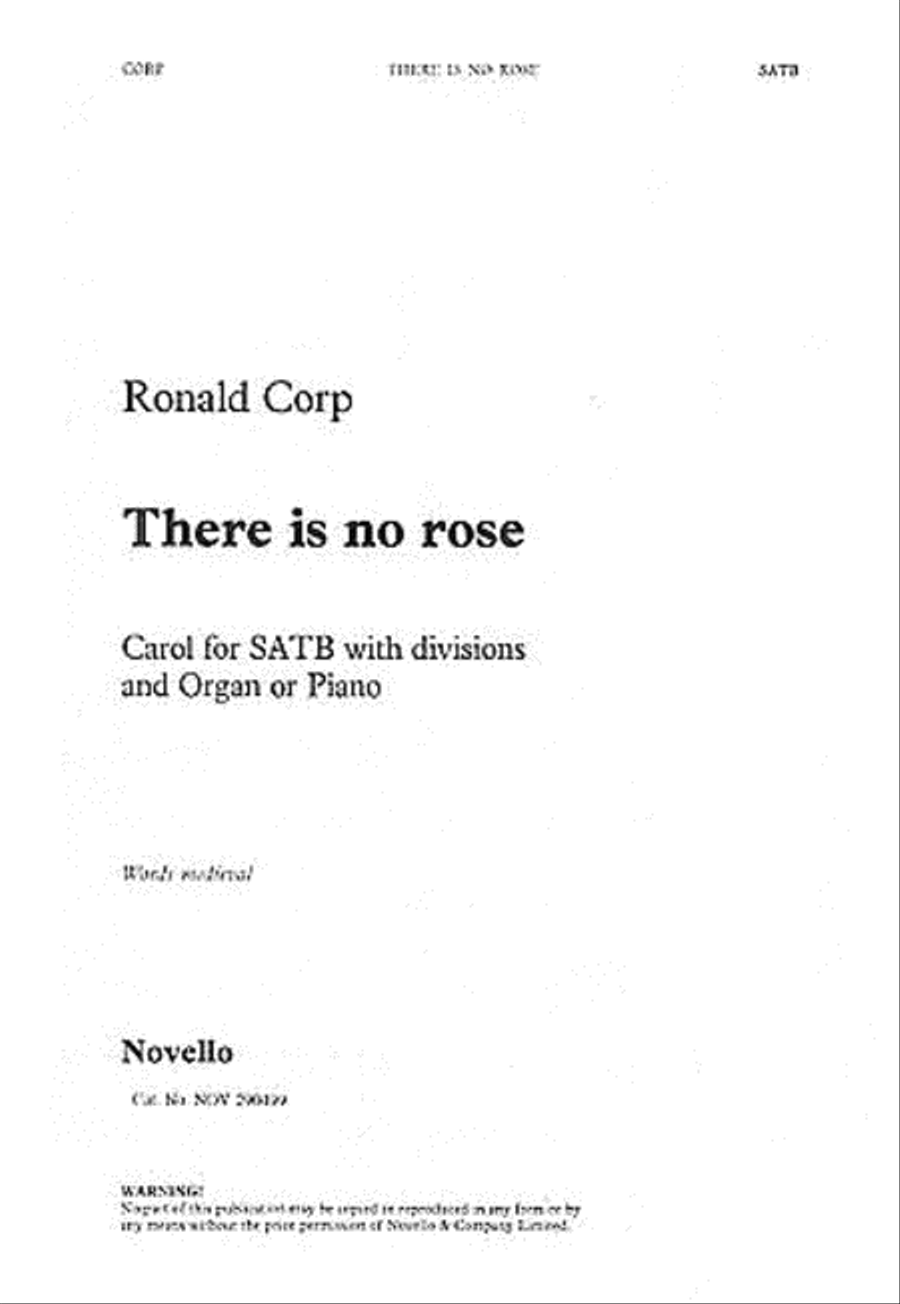 There Is No Rose 4-Part scores gallery preview page 1