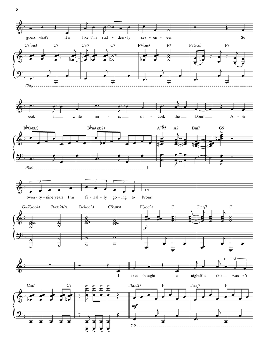Barry Is Going To Prom (from The Prom: A New Musical) Voice scores gallery preview page 2